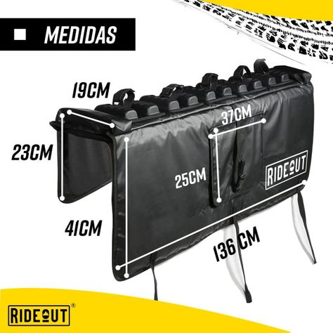 Portabicicletas Para Portalon Camioneta Pick-up Pad Flyrock-5