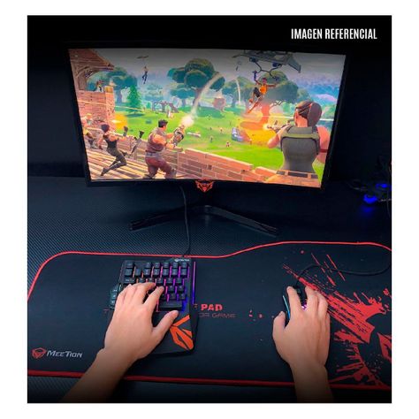 Teclado Gamer 1 Mano Shooter Meetion KB015-7