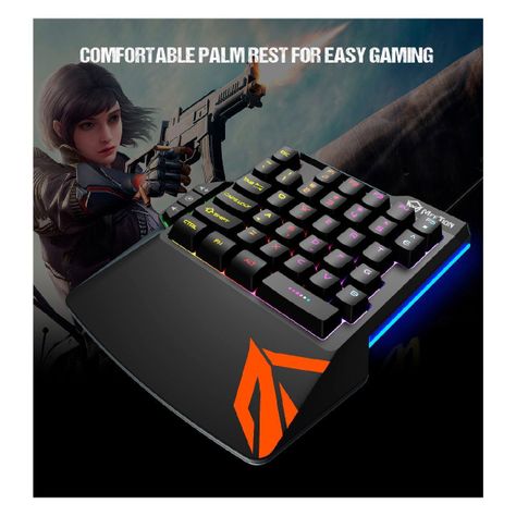 Teclado Gamer 1 Mano Shooter Meetion KB015-5