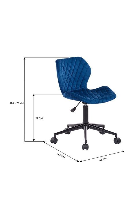 Silla de Escritorio Alteza Azul-2