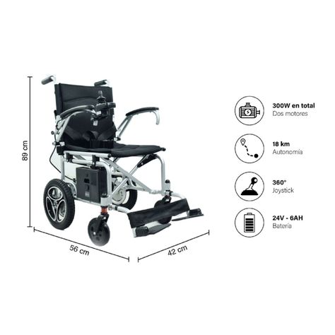 Silla de Ruedas Eléctrica Light Travel-1