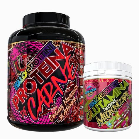 Pack Proteina de Carne 5.2Lb Y Glutamina 80 Serv. ITALO GROTTINI-0