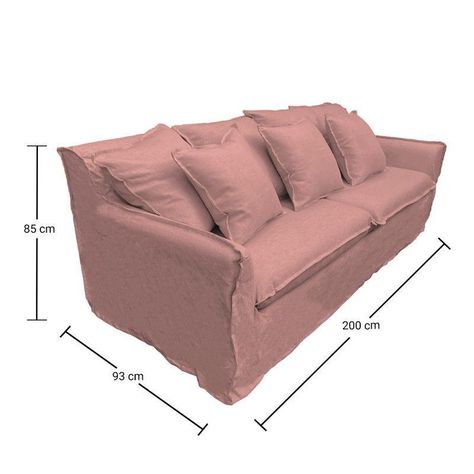 Sofá Palena Chenille Palo Rosa 3C-5