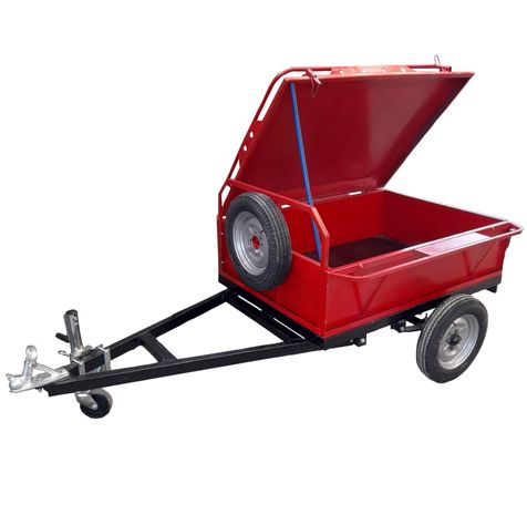 Carros de arrastre con tapa / mediano / rojo-0