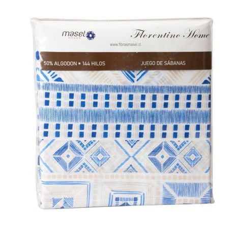 Juego de Sabanas Azú 2.5 plazas Azul-1