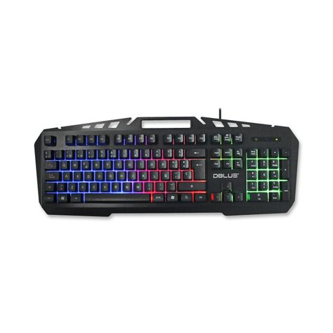 Teclado Gamer Retroilumiado Con Dock Para Celular Dblue Negro-0