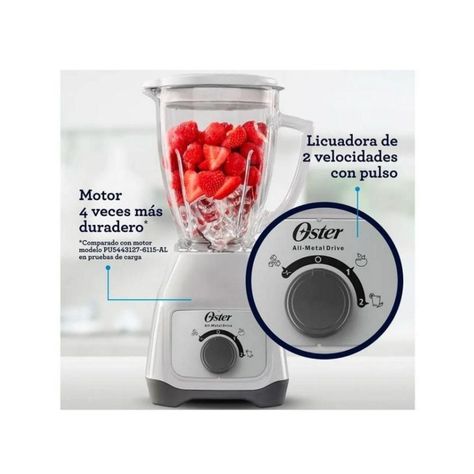 Licuadora 2 Vel. Control de Perilla 1.5L OS 550W 2VEL BLANCA-2
