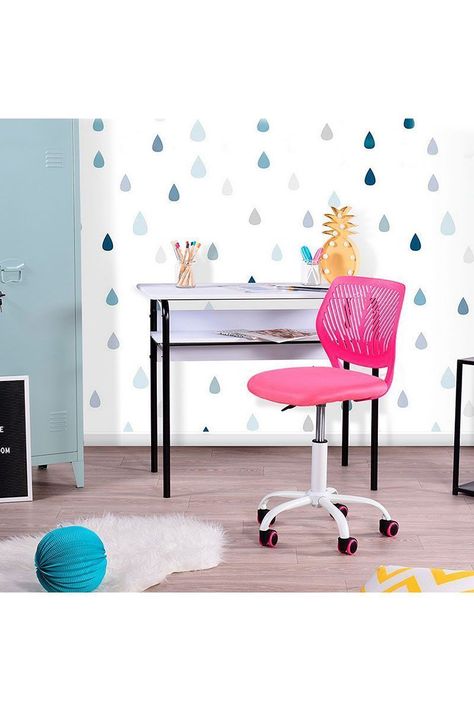 Silla Escritorio Altura Regulable y Ruedas-5