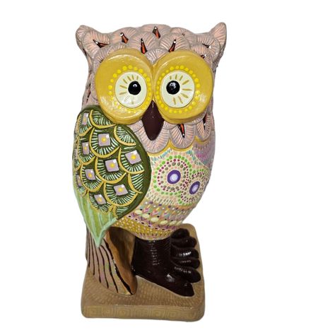 Búho decorativo de cerámica 26 cm-0