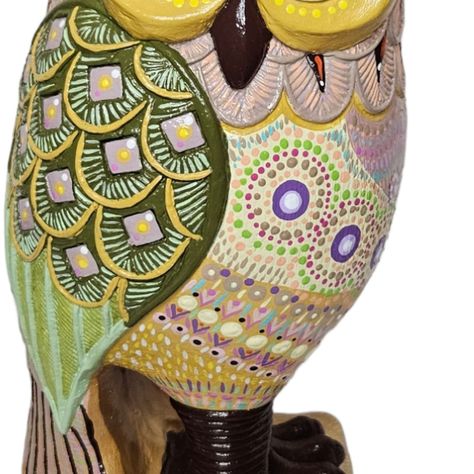 Búho decorativo de cerámica 26 cm-4