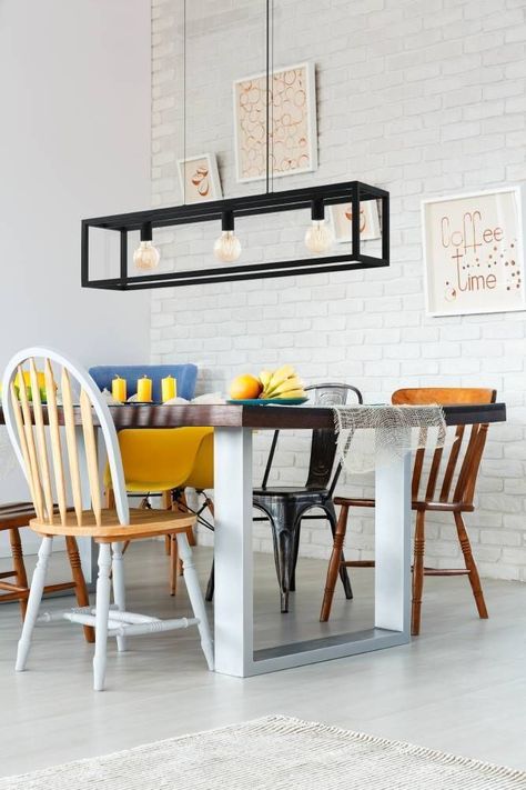 LAMPARA COLGANTE COLGAR ELSWICK ACERO NEGRO E27 3X60W IP20 COD.49564-2