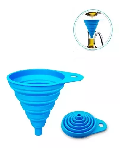 Embudo Plastico Embudo De Silicona Plegable Embudo Multiuso -1