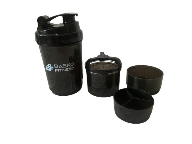 Bolso Deportivo Pack Shaker Mezclador Negro-5