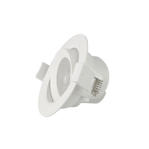 Pack 10 Foco Basculante LED Embutido Spot 6,5W 6500K Redondo-2