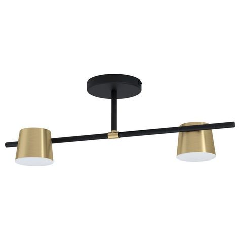 Lámpara Techo Altamira Acero Negro L700 H235 GU10 2x5W IP20 Cod39983-0