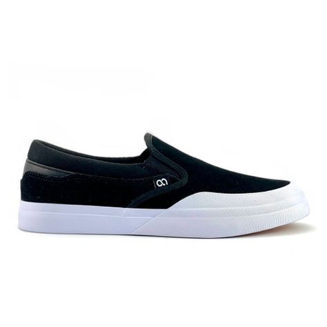 Zapatilla Slip-On Black Cuero Hombre Anthology -0