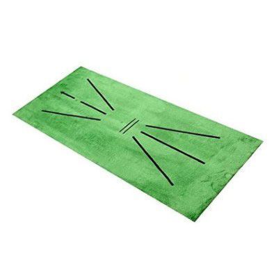 Alfombrillas De Práctica De Golf De Césped Análisis De Trayectoria Color Verde-0
