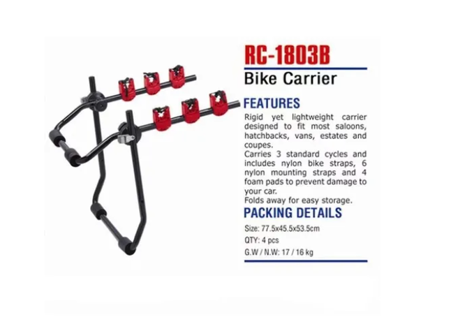 Porta Bicicleta Rack Soporte Bicicletas Hatchback Auto-2