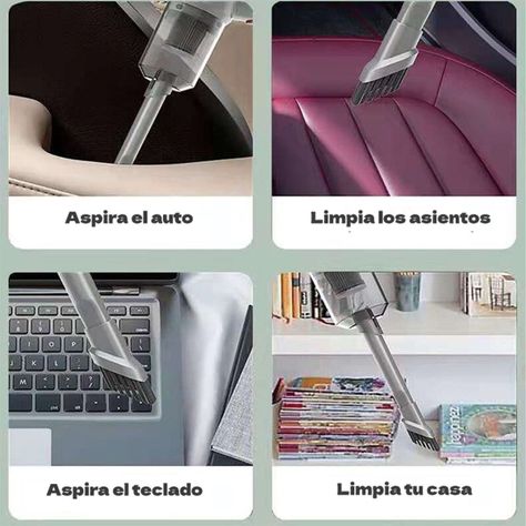 Aspiradora Inalámbrica Auto Hogar Portátil-2