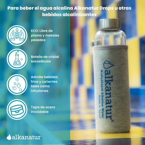 Botella de Cristal Borosilicato para agua-2