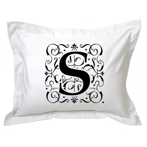 Funda de Almohada Letra Deco S-0