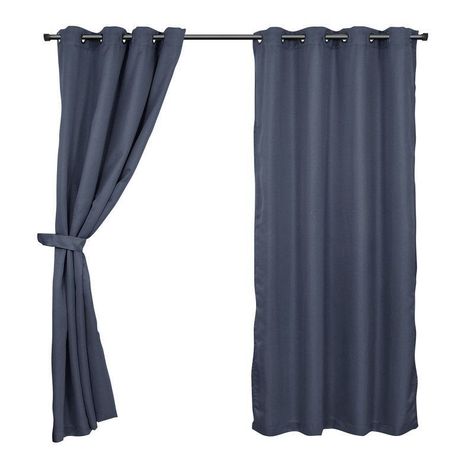 Set de Cortinas Tela Arg. 140x220 Raye Marengo-0
