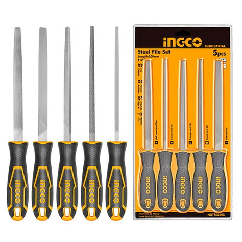 Set De Limas De Acero 5 Piezas 8 Pulgadas Ingco-1