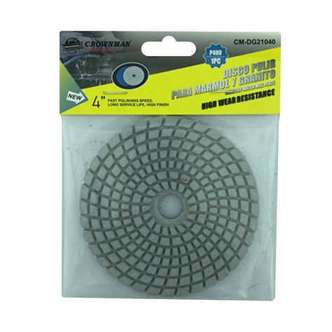 Disco Lija Para Pulir Marmol Granito 4 PulG G: 400-1