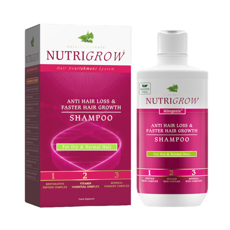 Shampoo Nutrigrow Cabello SecoNormal anticaída-0