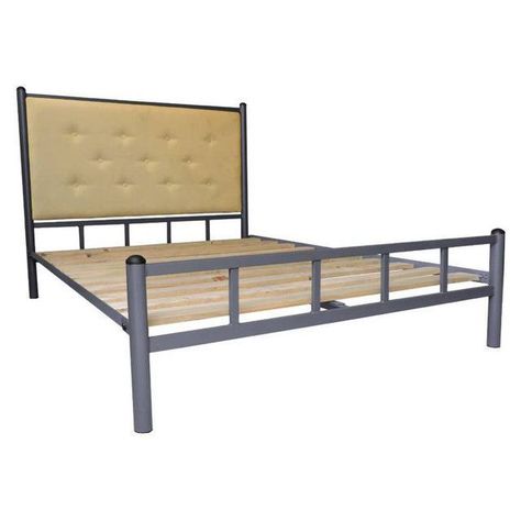 Cama 2 Plazas Grafito Respaldo Camel-0