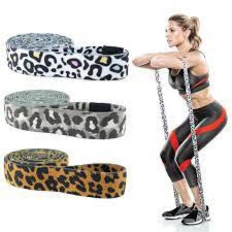 Set 3 Bandas Tela Loop Largas Ligas Elásticas Fitness 2mtrs-1