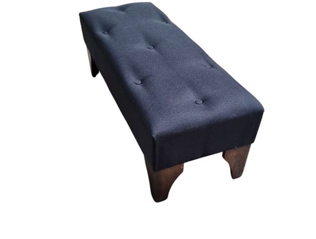 Banqueta HVM Negro felpa Pmadera-1
