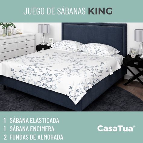 Sabanas Juego King + 2 Funda Almohada-1