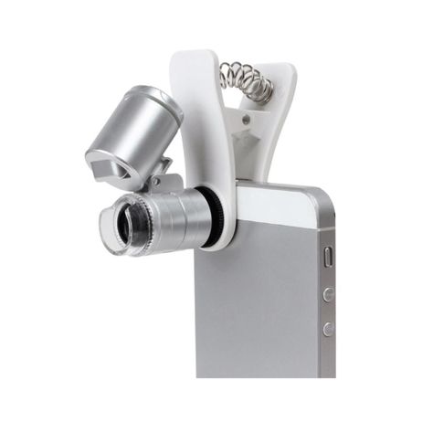 Microscopio Lupa Clip Para Celular Con Luz UV Dblue-1
