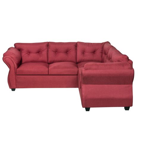 Sofa Seccional 3-2 Catalina Burdeo-1