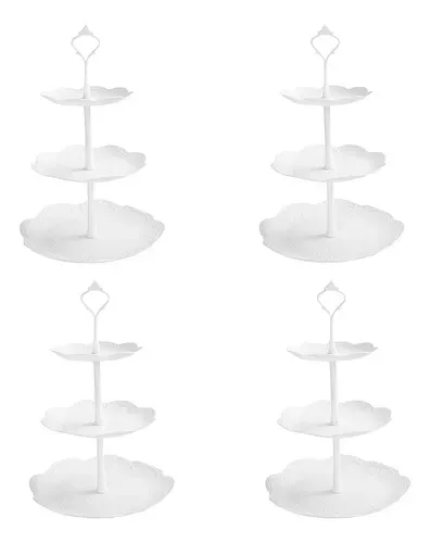 X4 Porta Cupcake Porta Torta Porta Cupcakes Torre Redondo X4-110650-1
