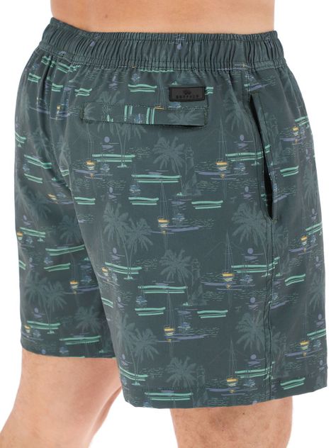 Short Traje De Baño Verde Hombre-2