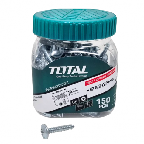 Tornillo Roscalata 150PCS ST 4.2X25MM Total WJPS4202521-0