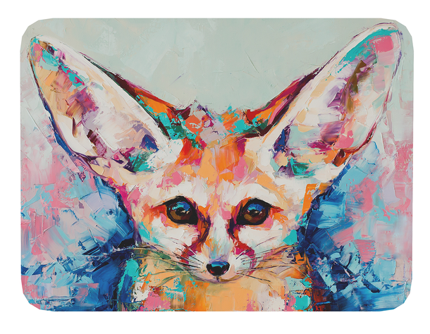 Mouse Pad Zorro Arte de animales - 17cm X 21cm D96-0