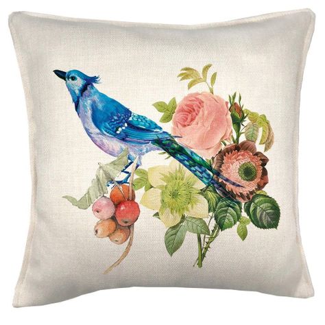 Cojín Vintage Azul, 45x45-0