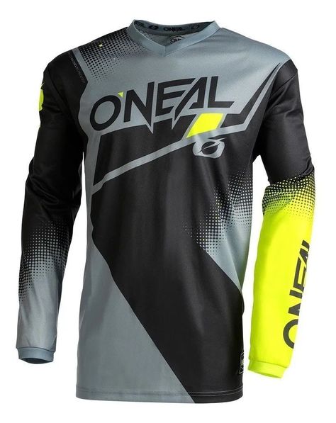 Polera Moto Bicicleta Oneal Element Racewear Negro/gris            (XL)-0