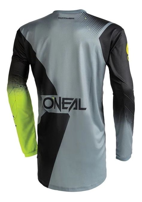 Polera Moto Bicicleta Oneal Element Racewear Negro/gris            (XL)-1