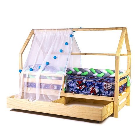 Cama casa cajonera infantil bh - 1 plaza-0