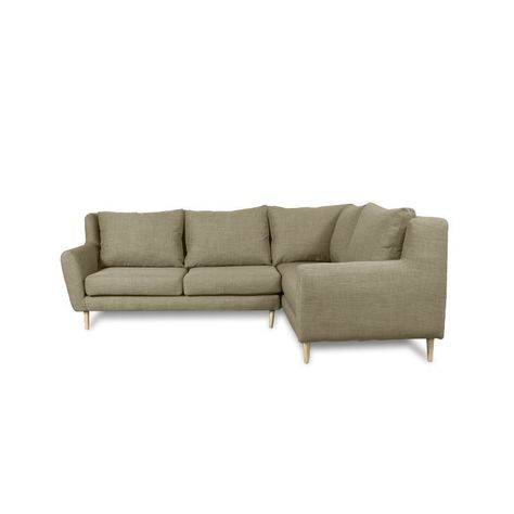 Seccional Lenora Chenille Tipo Lino Beige-0