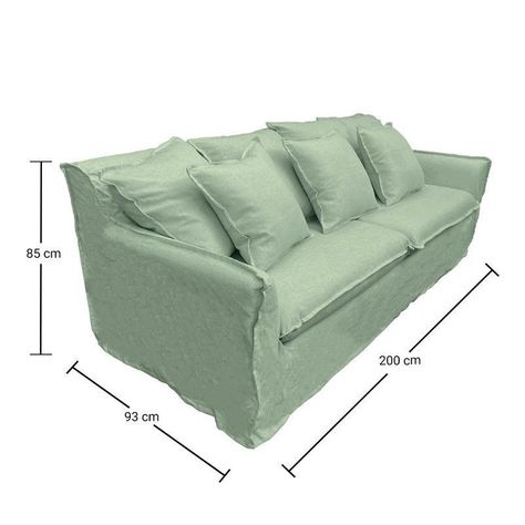 Sofá Palena Chenille Agua 3C-5