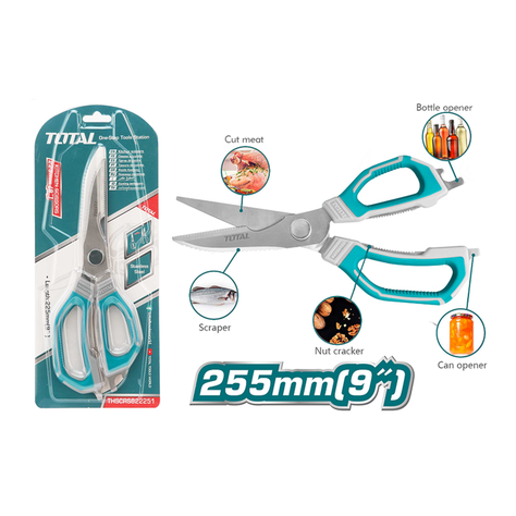 Tijera De Cocina Multiuso Acero Inoxidable Total-1