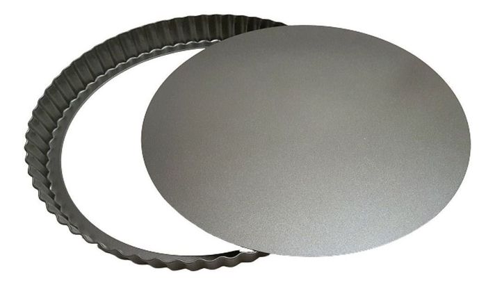 Molde Redondo Desmontable antiadherente Tartas Quiches 24cm-0