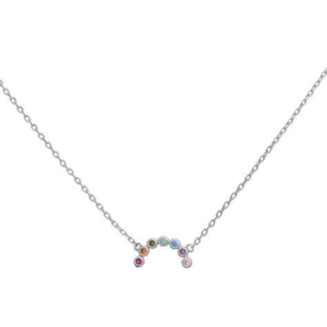 Collar Arcoíris Plata 925 Boaz Joyas-0