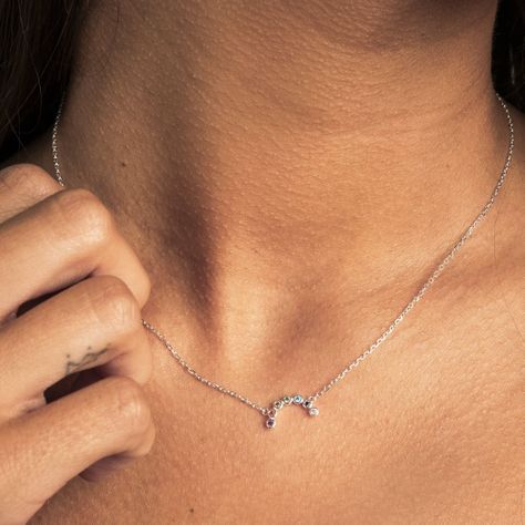 Collar Arcoíris Plata 925 Boaz Joyas-1