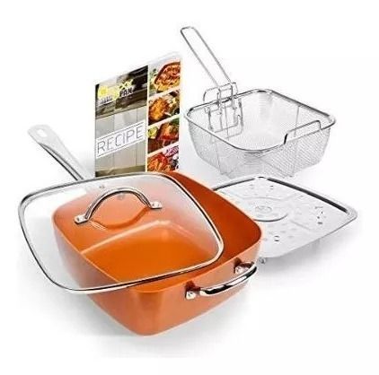 Pack Sarten Antiadherente Cocina Set Sarten De Cobre-0